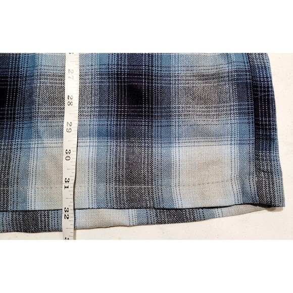 CAL TOP Royal Blue White Gray Shirt Plaid Old School Flannel Type NWOT - Picture 4 of 8